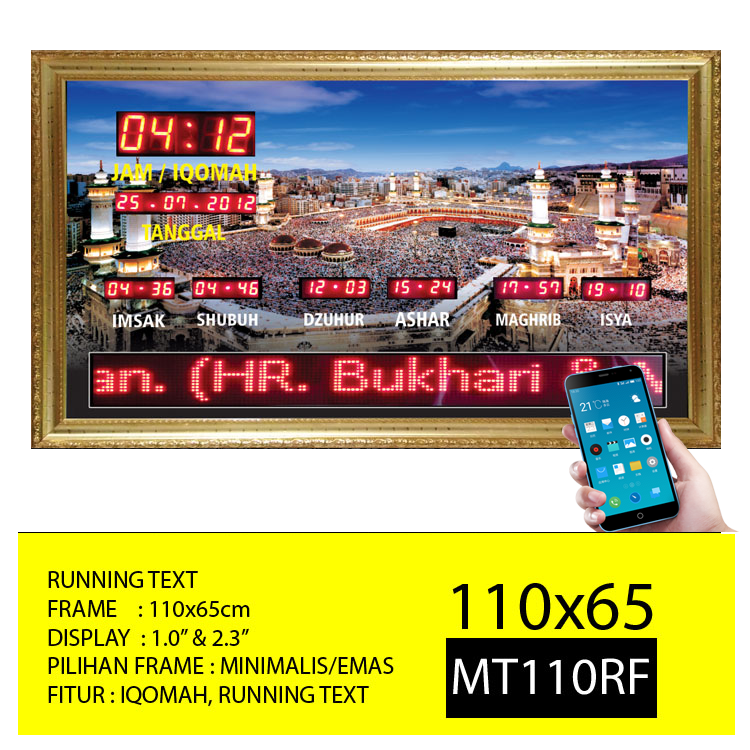 Jam Masjid Digital Running Text MT 110RF