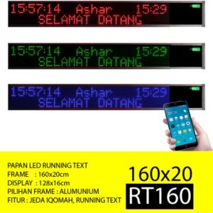 Jam Masjid Digital Running Text RT 160H