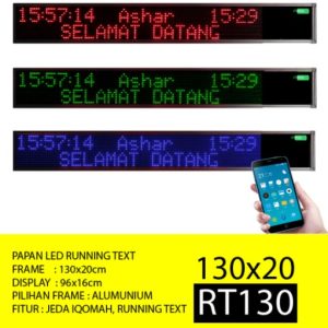 Jam Masjid Digital Running Text RT 130H