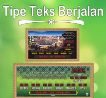 Jual jam jadwal sholat digital masjid murah di tambun selatan