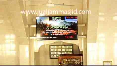jual jam jadwal sholat digital masjid jeda iqomah di tanah abang Jakarta