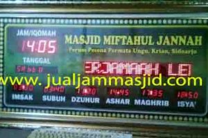 jual jam jadwal sholat digital masjid running text di tanah abang Jakarta