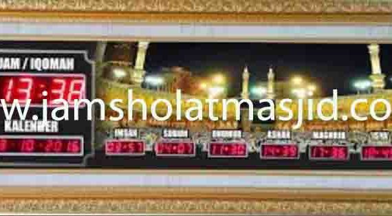 jual jam jadwal sholat digital masjid running text di bintara Jakarta