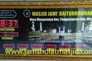 jual jam jadwal sholat digital masjid tauqoly di jatinegara jakarta