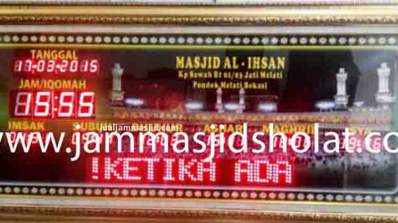 jual jam jadwal sholat digital masjid running text di cawang Jakarta