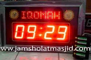 jual jam jadwal sholat digital masjid running text di pulau tidung jakarta