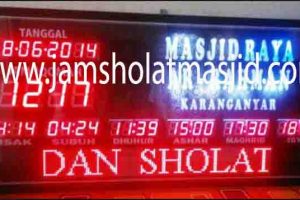 jual jam jadwal sholat digital masjid running text di kedoya jakarta