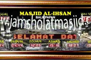 penjual jam jadwal sholat digital masjid running text di jakarta barat