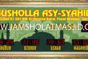 penjual jam jadwal sholat digital masjid running text di cibitung pusat