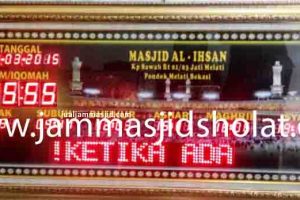 penjual jam jadwal sholat digital masjid running text di cikarang selatan
