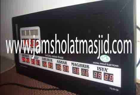 penjual jam jadwal sholat digital masjid running text di bekasi selatan