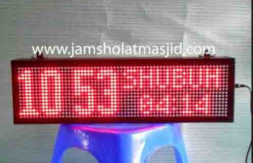 penjual jam jadwal sholat digital masjid running text di pekanbaru timur