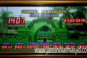 penjual jam jadwal sholat digital masjid running text di semarang pusat