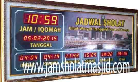 penjual jam jadwal sholat digital masjid running text di Kaliabang Tengah Bekasi