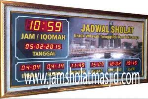 penjual jam jadwal sholat digital masjid running text di Jatibening Baru bekasi