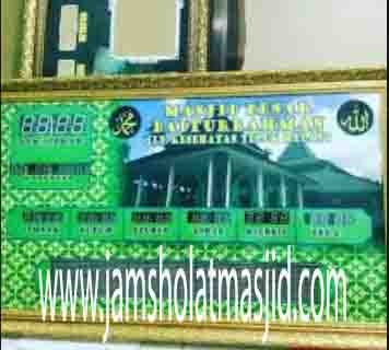 penjual jam jadwal sholat digital masjid running text di Jatimelati bekasi