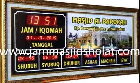 penjual jam jadwal sholat digital masjid running text di Jatirahayu bekasi