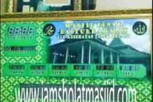 jam digital adzan buat masjid