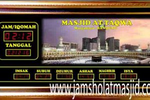 jual jam dinding digital untuk masjid di bekasi timur