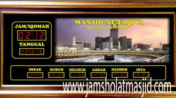 jual jam dinding digital untuk masjid di bekasi timur