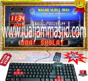penjual jam jadwal sholat digital masjid running text di Pengasinan bekasi