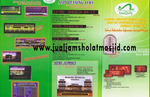 menjual jam jadwal sholat digital masjid di Jakasampurna Bekasi